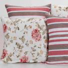 Kit com 4 Almofadas Decorativas Jacquard Suede Sala Sofá