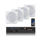 Kit com 4 Arandelas 6" Quadradas Brancas + Receiver LSA 7000 PRO Leson - 2LS70QB04 Kit com 4 Arandelas 6" Quadradas Brancas + Receiver LSA 7000 PRO Leson - 2LS70QB04