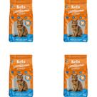 Kit com 4 Areia Higiênica Kets Gatissimo Sem Perfume 4kg total 16kg