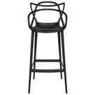 Kit Com 4 Banquetas Média Masters Allegra 66 Cm Preto