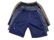 Kit Com 4 Bermudas Masculinas Tactel Bolsos Lateral E Atras