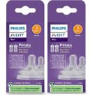 Kit com 4 Bico Mamadeira AVENT Petala 1M+ SCY963/02