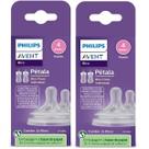 Kit com 4 Bico Mamadeira AVENT Petala 3M+ SCY964/02 Kit com 4 Bico Mamadeira AVENT Petala 3M+ SCY964/02