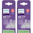Kit com 4 Bico Mamadeira AVENT Petala 6M+ SCY966/02 Kit com 4 Bico Mamadeira AVENT Petala 6M+ SCY966/02