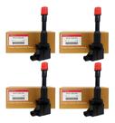 Kit com 4 Bobinas Ignição Hitachi Cm11108 Honda Fit 1.4 8v Traseira