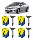 Kit com 4 Bobinas Originais Magnet Marelli - Toyota Corolla 1.8 e 2.0 de 2009 a 2014. BI0114MM Kit com 4 Bobinas Originais Magnet Marelli - Toyota Corolla 1.8 e 2.0 de 2009 a 2014. BI0114MM