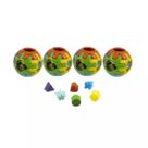 Kit com 4 Bolas Didáticas P - Brinquedo Educativo de Encaixar Kendy