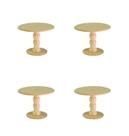 Kit com 4 boleiras torneadas para festa Pequena Kit com 4 boleiras torneadas para festa Pequena