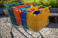 Kit com 4 Bolsas Para Compras Coloridas