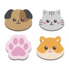 Kit com 4 Borrachas Animadas Divertidas Pets Kit com 4 Borrachas Animadas Divertidas Pets
