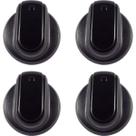 Kit Com 4 Botão Manipulo Brastemp Electrolux Para Fogão