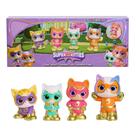 Kit com 4 Brinquedos Esguichadores de Água Disney Jr. SuperKitties Just Play