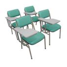 Kit Com 4 Cadeiras Para Auditórios Linha Hotel Smart Verde