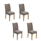 Kit com 4 Cadeiras para Sala de Jantar Apogeu