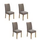 Kit com 4 Cadeiras para Sala de Jantar Apogeu