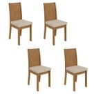 Kit com 4 Cadeiras para Sala de Jantar Athenas