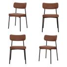 Kit com 4 Cadeiras para Sala de Jantar Mona Yescasa