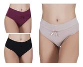 Kit Com 4 Calça Cós Cotton -dupla Alta- Gestante - Pós Parto Kit Com 4 Calça Cós Cotton -dupla Alta- Gestante - Pós Parto