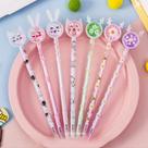 Kit com 4 canetas fofas de gel Gliter Bichinhos