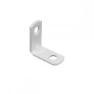 Kit com 4 Cantoneiras em L Cor Branco 2,5 x 2,5 cm