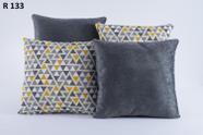 kit com 4 capas de almofadas decorativas 133 wellus enxovais