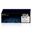 Kit com 4 Cartuchos de Toner 414A haikyuu para LaserJet Pro