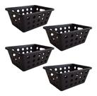 Kit Com 4 Cesto Organizador Multiuso Pequeno 18,6x14,2x8,6cm