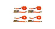 Kit com 4 Cinta de Amarração Com Catraca - 9 Metros Para 3 Toneladas Com Gancho - Robustec