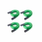 Kit com 4 Cinta de Elevação De Carga 2 Metros x 2 Toneladas - Verde - JST