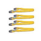 Kit com 4 Cinta de Elevação De Carga 2 Metros x 3 Toneladas - Amarelo - JST