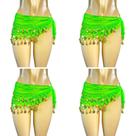 Kit Com 4 Cinto de Moedas Dança do Ventre/Cigana/Indiana - KIT71