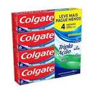 KIT COM 4 - Creme Dental Colgate Tripla Ação Menta Original 120g - 4 unidades.