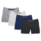 Kit Com 4 Cuecas Boxer Box Adulto Em Algodão Cotton Sem Costura Zorba