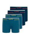 Kit com 4 Cuecas Infantil Boxer Lupinho 137-010