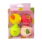 Kit com 4 Esponjas em Formato de Frutas Diversas Fruits Garden