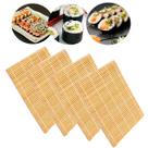 Kit com 4 Esteira De Sushi Bambu Temaki Sudare Comida Japonesa Oriental