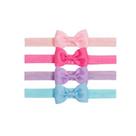 Kit com 4 faixas para cabelo com laço Buba