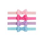 Kit com 4 faixas para cabelo com laço Buba