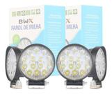 Kit Com 4 Farol De Milha 42w 16 Leds 3000 lumens Para Carro Caminhão Ônibus Tratores Máquinas Agrícolas 12/24v Off-r