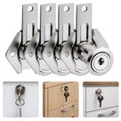 Kit Com 4 Fechaduras Lingueta Longa Tambor 31mm Móveis Armários Portinhas Fecho Trinco Segurança Kit Com 4 Fechaduras Lingueta Longa Tambor 31mm Móveis Armários Portinhas Fecho Trinco Segurança