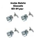 Kit Com 4 Fecho Rolete Zincado