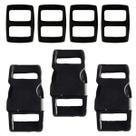 Kit Com 4 Fechos De Engate Rápido Com 8 Reguladores 10MM