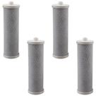 Kit com 4 Filtro Refil HDF 230 Carbon Block ROSCÁVEL - Para Aquaplus 230, EF Polifil 300, Planeta Água Fit 230, Aqualar 3M Ap230 e outros