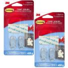 Kit com 4 Gancho Adesivo Command Pequeno ATE 450G 3M