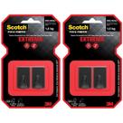 Kit com 4 Gancho Medio SCOTCH Preto 3M Kit com 4 Gancho Medio SCOTCH Preto 3M
