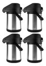 Kit Com 4 Garrafas Térmica De Inox 2,5 Litros Chacal