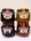 Kit com 4 geléias em sabores variados Diet sem açúcar Queensberry