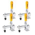 Kit Com 4 Grampos De Aperto Rápido GVV 220 Vertical Vonder Em Aço Carbono Zincado Prático e Excelente Qualidade Kit Com 4 Grampos De Aperto Rápido GVV 220 Vertical Vonder Em Aço Carbono Zincado Prático e Excelente Qualidade