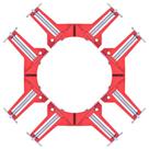 Kit Com 4 Grampos Sargento Angular 75Mm 90 Graus Charbs Kit Com 4 Grampos Sargento Angular 75Mm 90 Graus Charbs