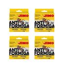 Kit Com 4 Jimo Anti Formiga Porta Iscas 2,5g Mata Formigas De Forma Rápida Eficaz Ideal Para Cozinhas Dispensas Armarios Aplicação Ambientes Internos